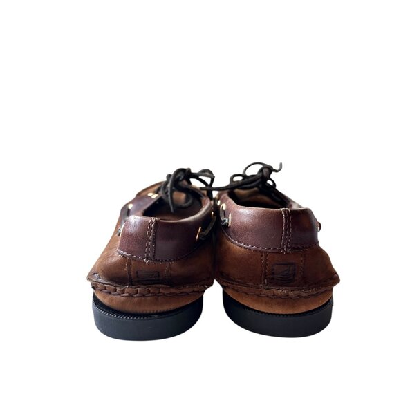 Sperry Top-Sider Men’s Brown Suede & Leather Boat Shoes Size 10M Classic Deck Lo - Picture 7 of 10